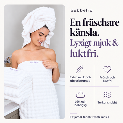 Bubbelro – badhanddukar (4-pack)